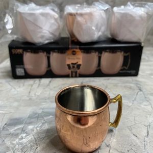 🟣2/$25 Moscow Mule Copper 2oz Mug Shot Glasses